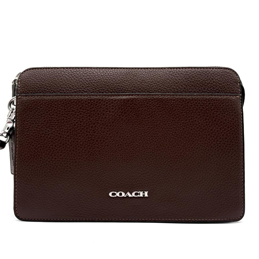コーチ COACH クラッチバッグ セカンドバッグ ポーチ ペブルレザー 本