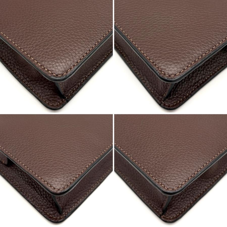 コーチ レザー パソコンタブレットケース セカンドバッグ ブラウン系 コーチ COACH クラッチバッグ セカンドバッグ ポーチ ペブルレザー 本