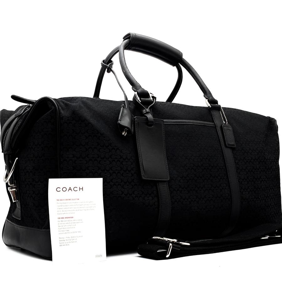 コーチ COACH マイクロシグネチャー ボストンバッグ トラベルバッグ