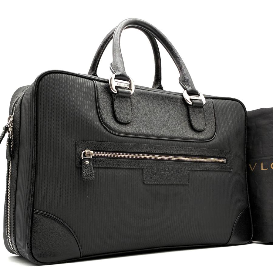 BVLGARI ブルガリ ミレリゲ ビジネスバッグ ボストンバッグ レザー 本
