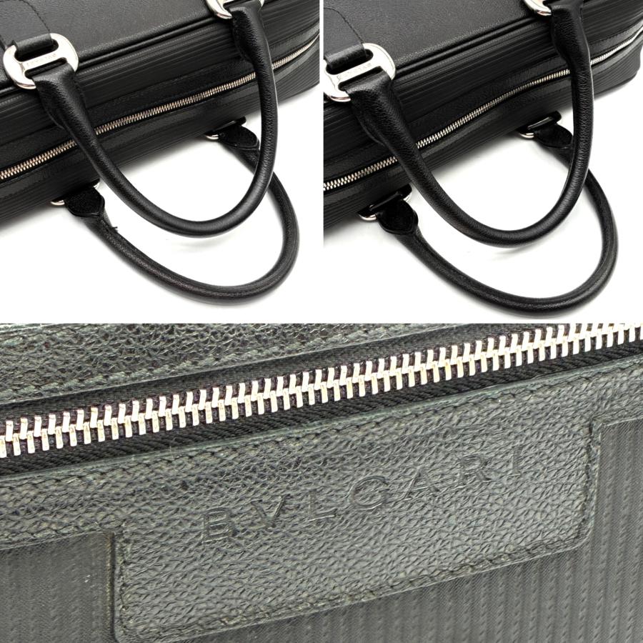 BVLGARI ブルガリ ミレリゲ ビジネスバッグ ボストンバッグ レザー 本