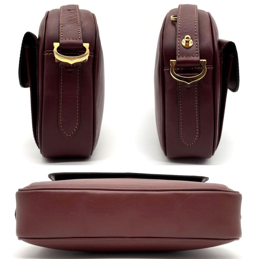 Cartier カルティエ ショルダーバッグ マストライン ロゴ レザー 斜め