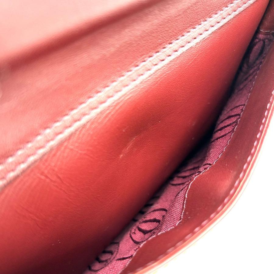 Cartier カルティエ ショルダーバッグ マストライン ロゴ レザー 斜め
