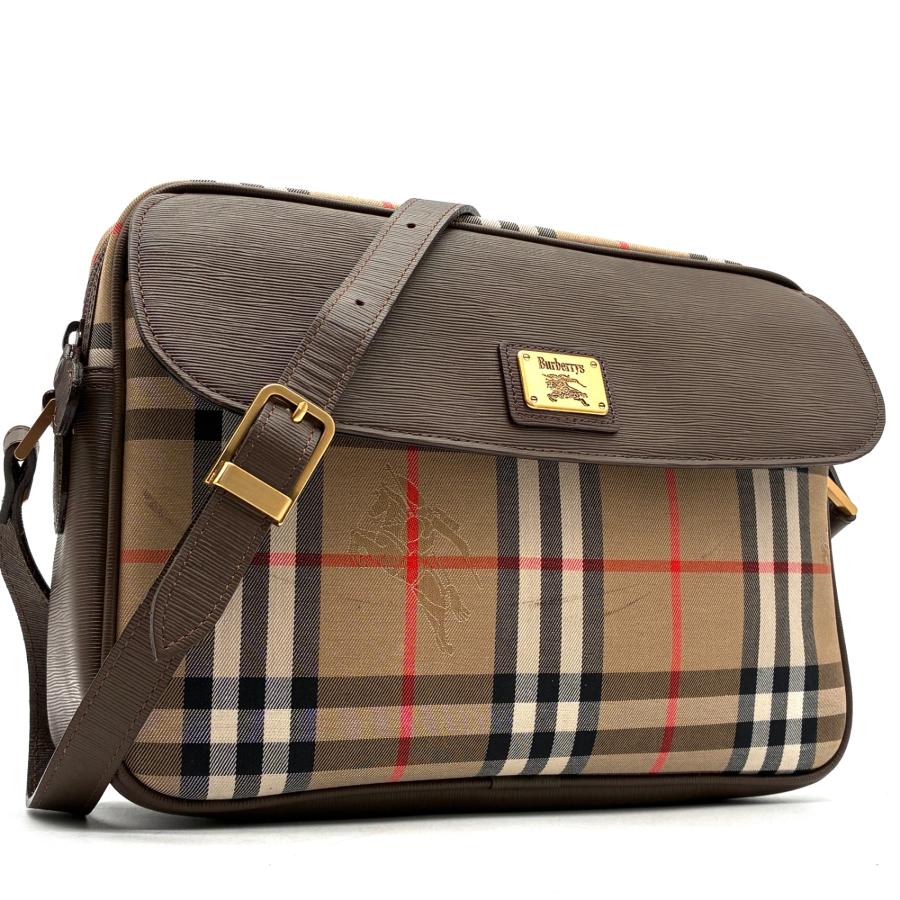 美品 廃盤 バーバリー BURBERRY ショルダーバッグ 斜め掛け ノバ