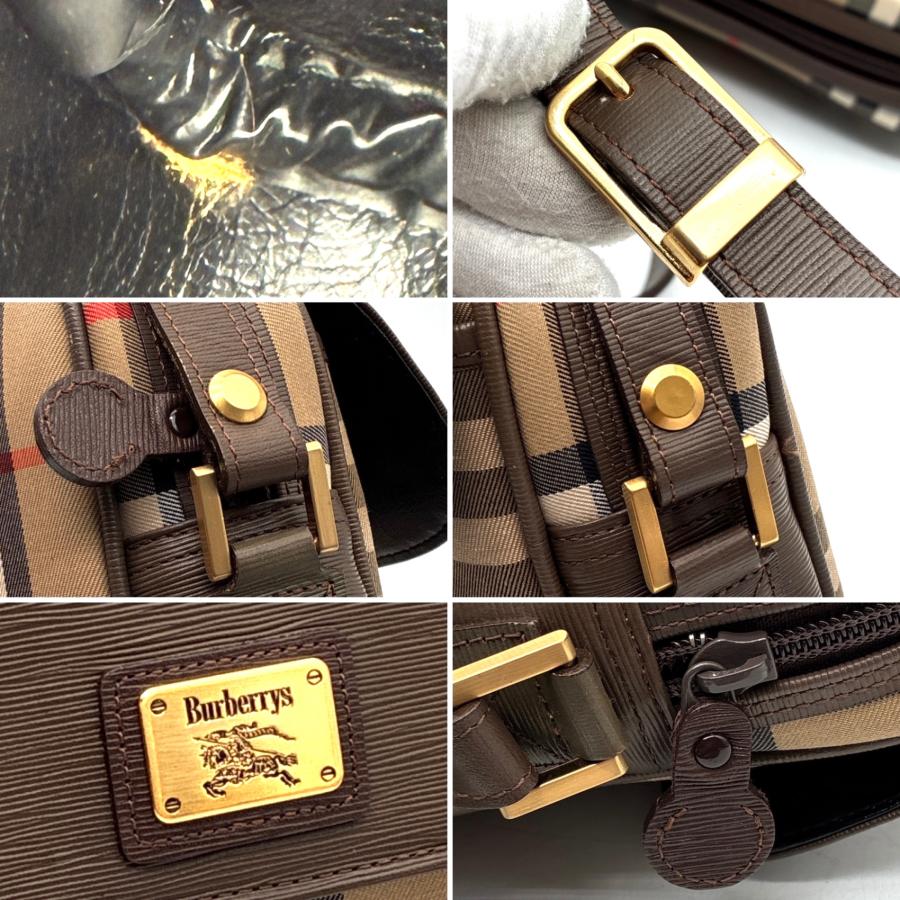 美品 廃盤 バーバリー BURBERRY ショルダーバッグ 斜め掛け ノバ
