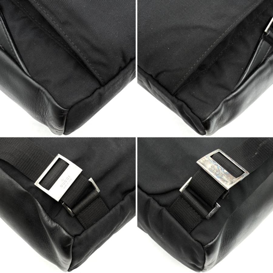 美品 グッチ GUCCI リュックサック バックパック 巾着 フラップ