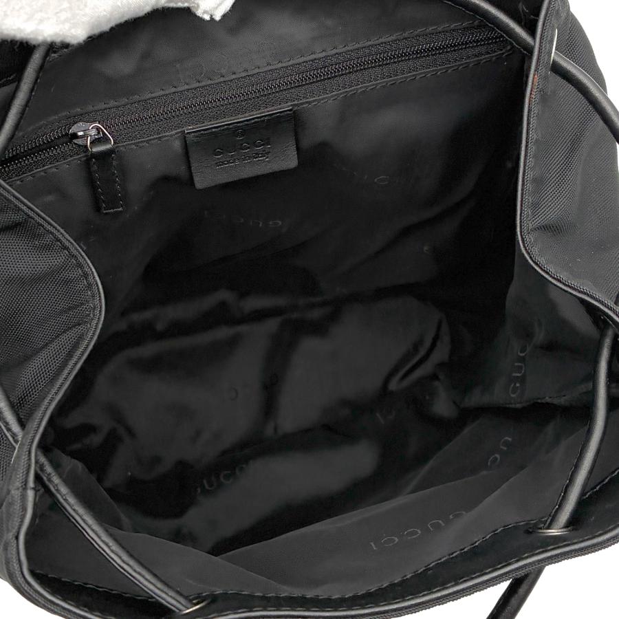 美品 グッチ GUCCI リュックサック バックパック 巾着 フラップ