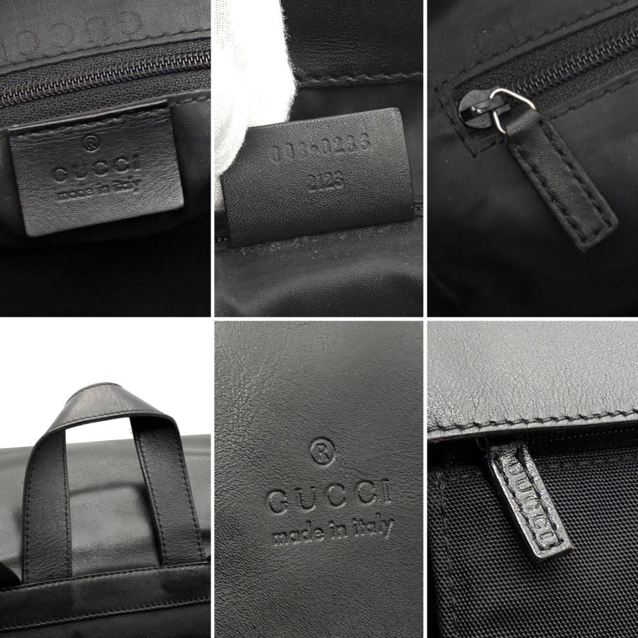 美品 グッチ GUCCI リュックサック バックパック 巾着 フラップ
