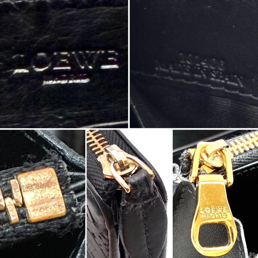 ロエベ LOEWE 長財布 ロングウォレット リピート アナグラム エンボス