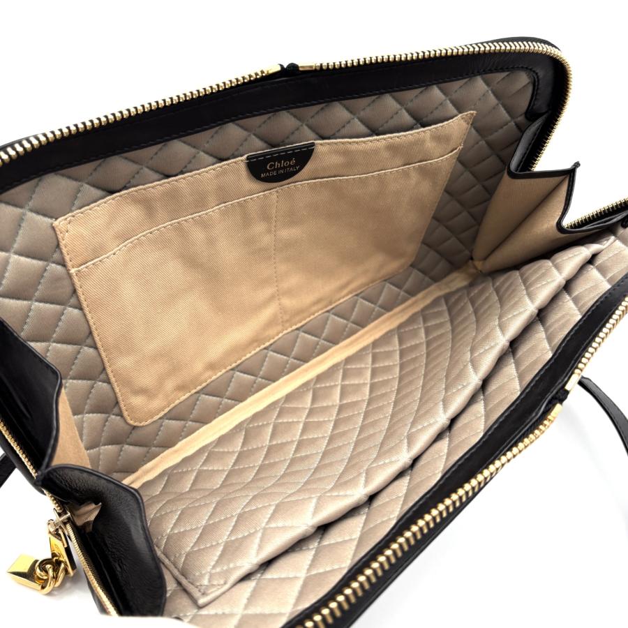 ✨美品✨クロエ ワンショルダーバッグ C金具 ゴールド金具 ハーフムーン レザー Chloe クロエ ルーシー ワンショルダーバッグ セミショルダー