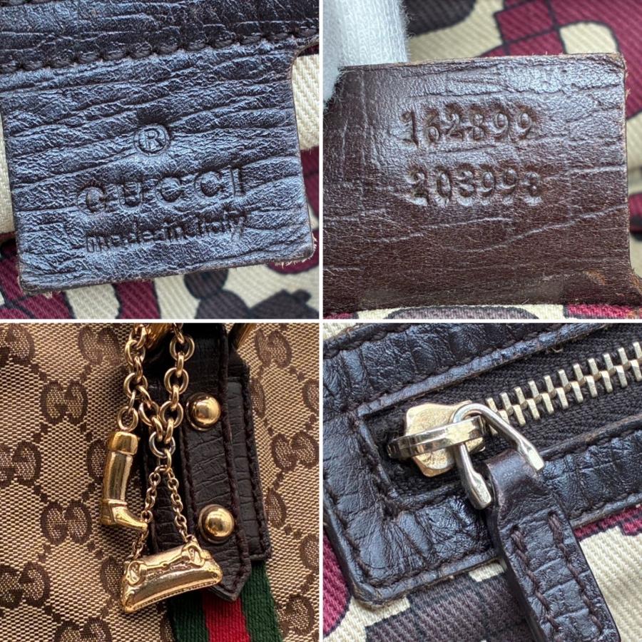 GUCCI グッチ GGキャンバス シェリーライン トートバッグ キャンバス 