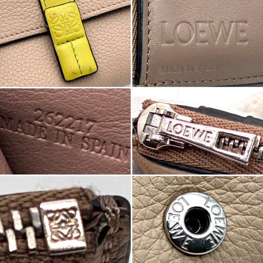 ロエベ LOEWE 三つ折り財布 バーティカルウォレット スモール