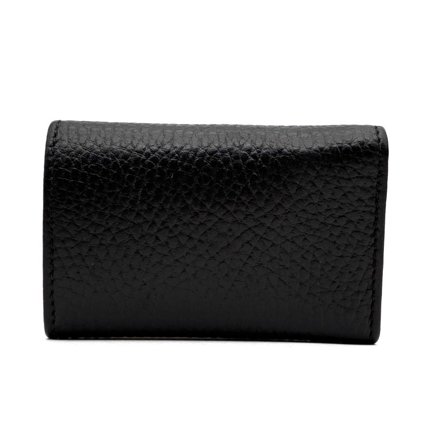 グッチ GUCCI GGマーモント 6連 キーケース ブラック 黒 レザー 本革