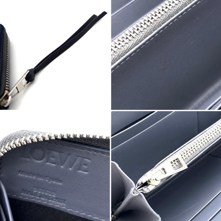 ロエベ LOEWE アナグラム ラウンドファスナー 長財布 ジップ