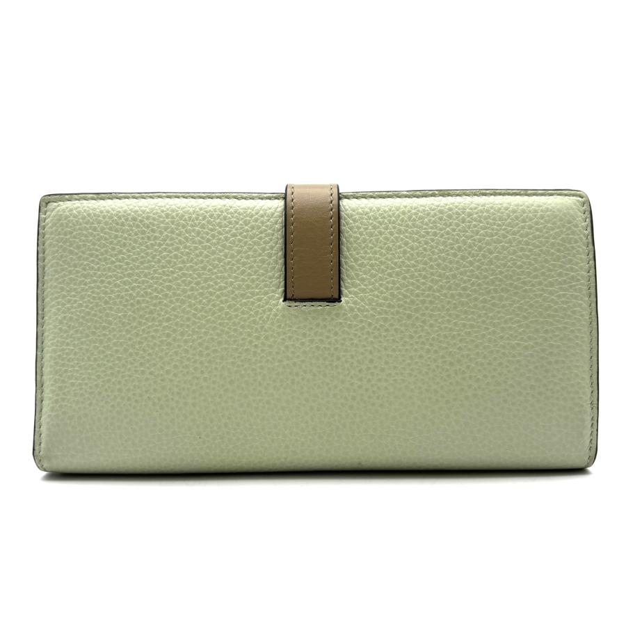 LOEWE 長財布 グリーン ロエベ LOEWE アナグラム バーティカル ラージウォレット 長財布 二
