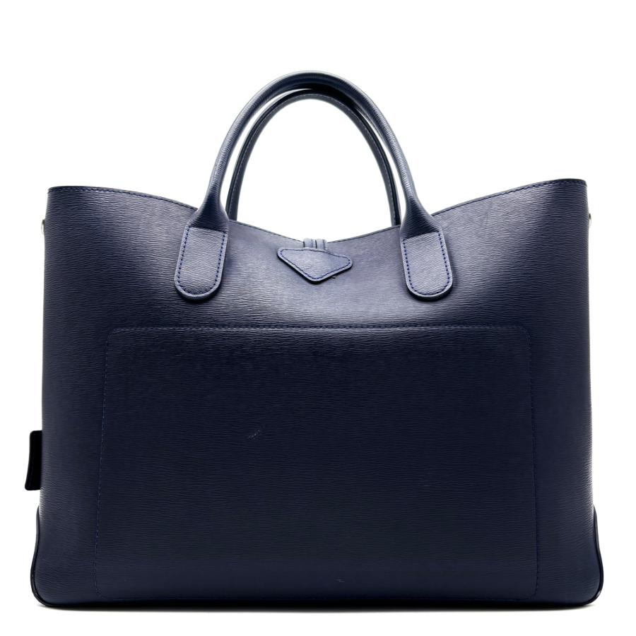 ☆美品　ロンシャン　ネイビー　ロゾ　レザーバッグ　ハンドバッグ　ショルダー LONGCHAMP ロンシャン ロゾ トートバッグ ハンドバッグ レザー 革