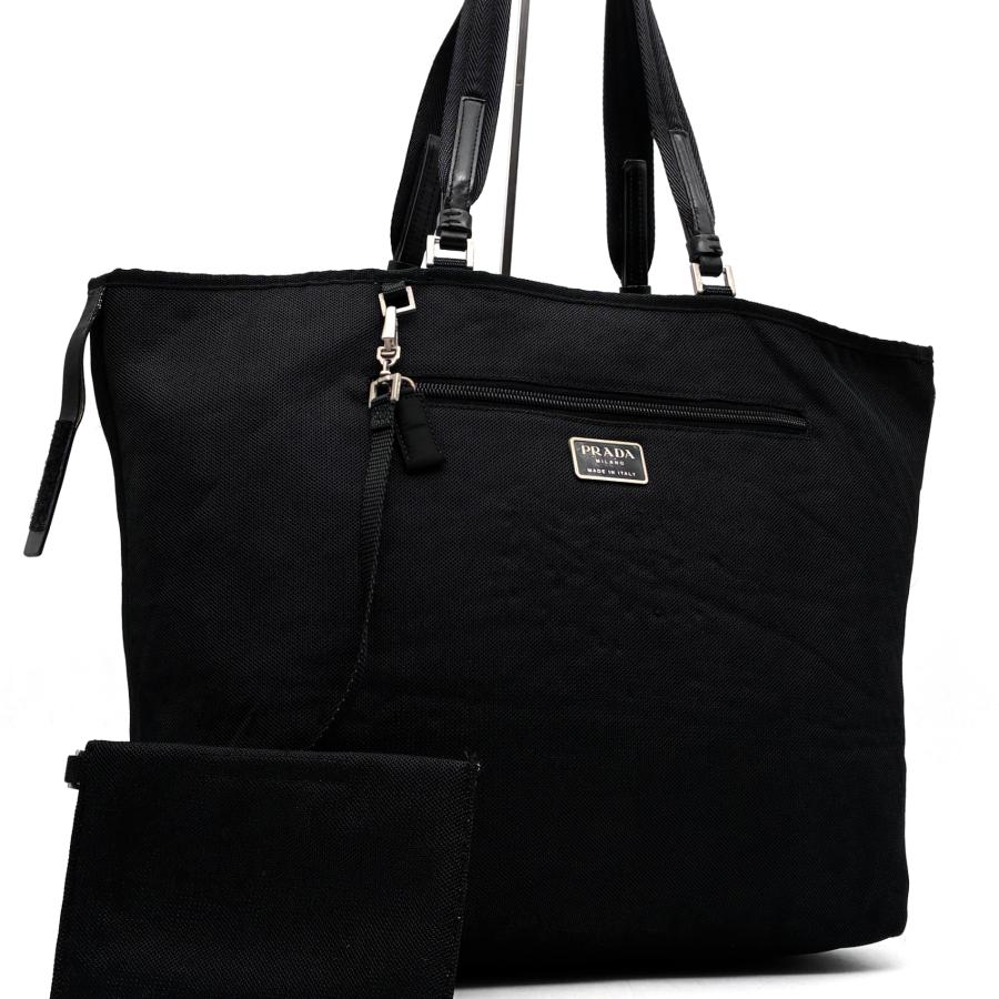 プラダ PRADA リバーシブル トートバッグ ショルダーバッグ ポーチ付