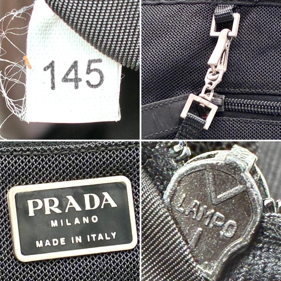 プラダ PRADA リバーシブル トートバッグ ショルダーバッグ ポーチ付