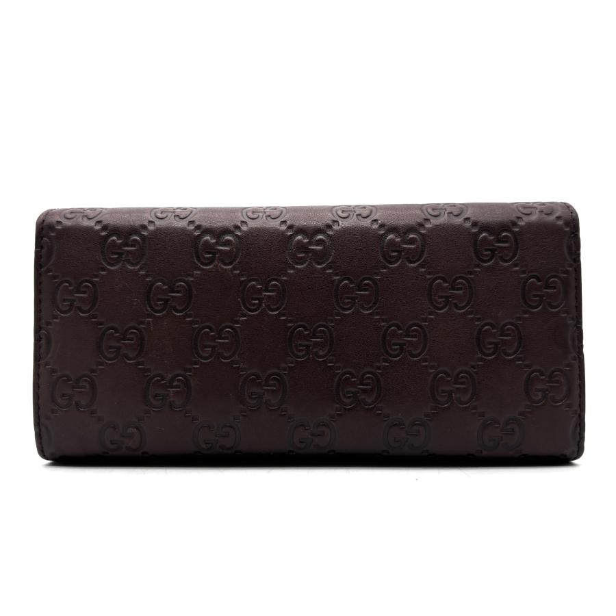 グッチ GUCCI グッチシマ 長財布 ウォレット ロゴプレート レザー