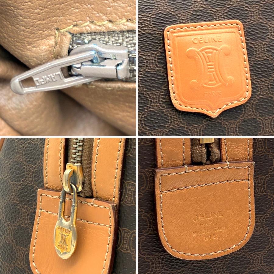 セリーヌ CELINE マカダム ボストンバッグ ハンドバッグ ミニボストン