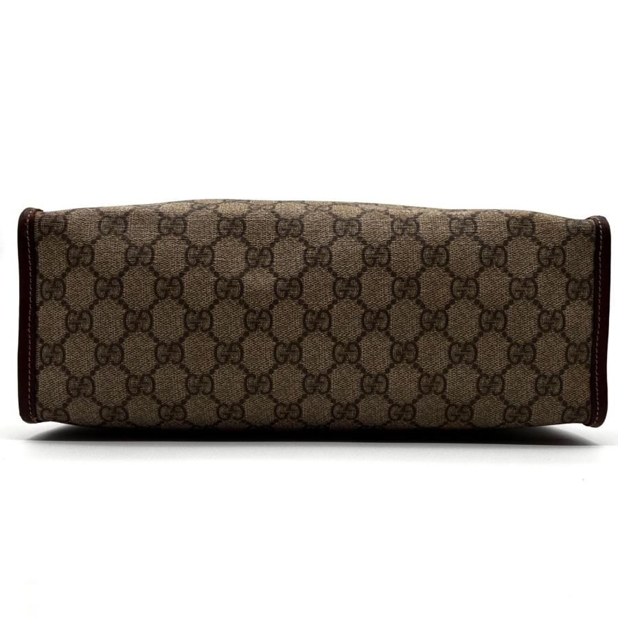 GUCCI グッチ トートバッグ GGスプリーム レザー ベージュ ブラウン 
