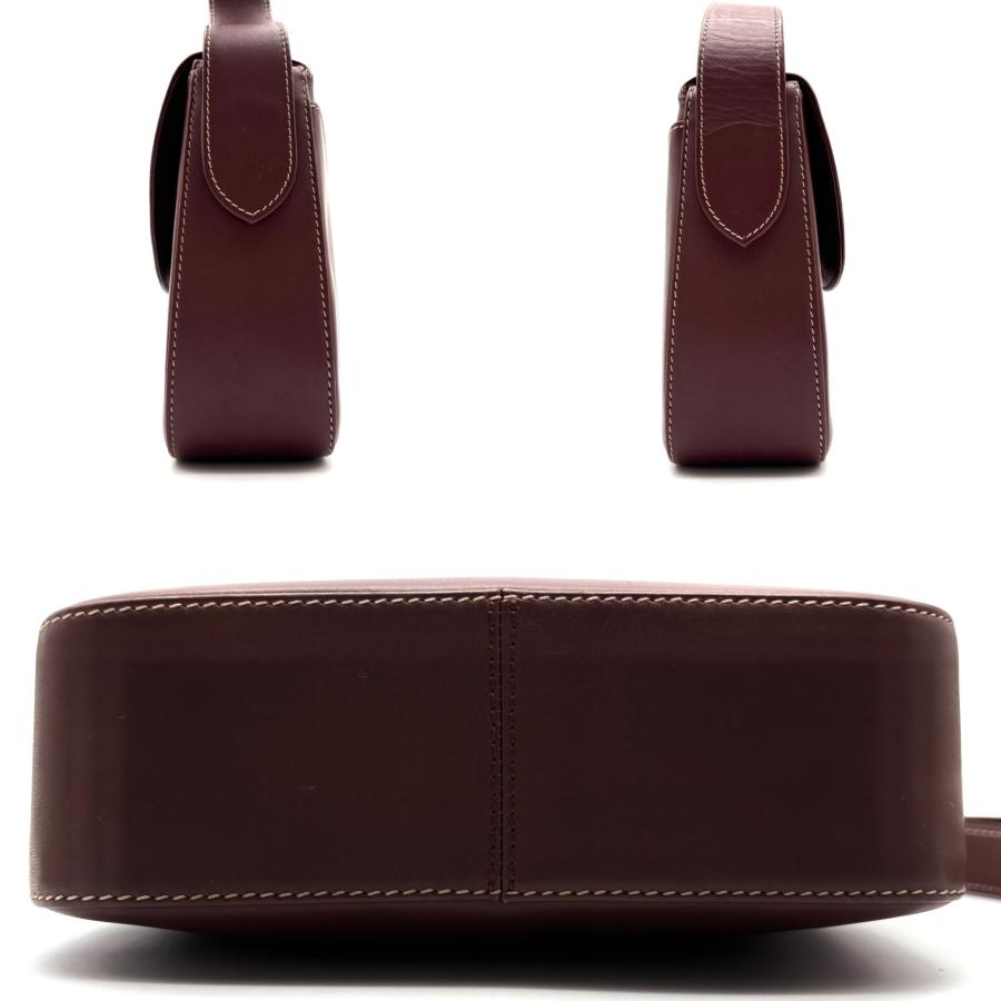 カルティエ ショルダーバッグ マストライン ターンロック レザー ボルドー Cartier カルティエ マストライン ターンロック ショルダーバッグ