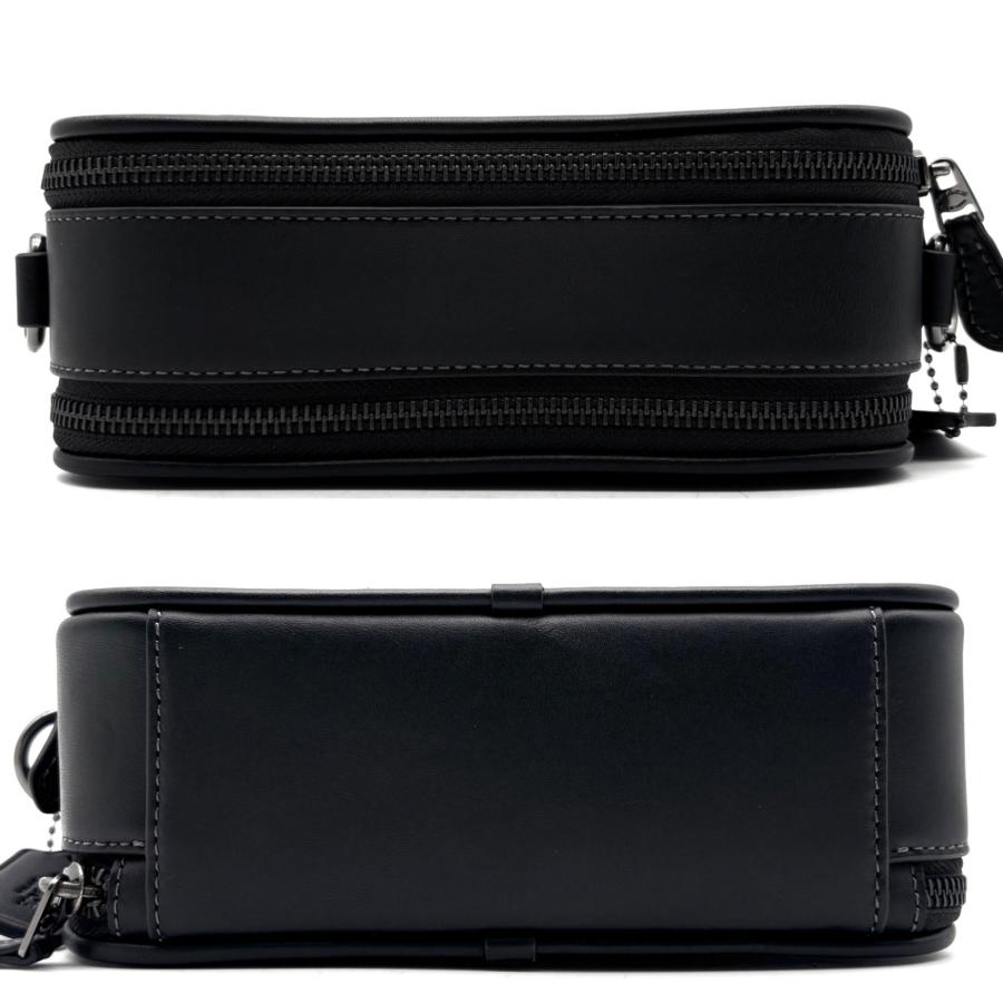 未使用保管品 現行品 コーチ COACH ワイアット クロスボディ ショルダーバッグ シグネチャー レザー ブラック 黒 斜め掛け カメラバッグ 夏休み 帰省 お盆 敬老の日 シルバーウィーク 秋 ギフト プレゼント ご褒美 メンズ コーチ COACH ワイアット クロスボディ ショルダーバッグ シグネチャー