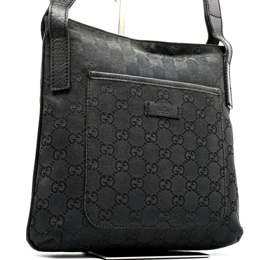 GUCCI GGキャンバス ショルダーバッグ ブラックサコッシュ グッチ GUCCI GGキャンバス ショルダーバッグ クロスボディ サコッシュ