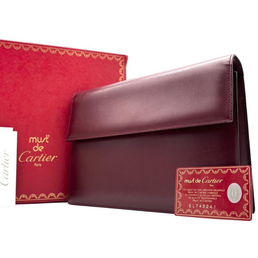 未使用に近い カルティエ Cartier マストライン クラッチバッグ 