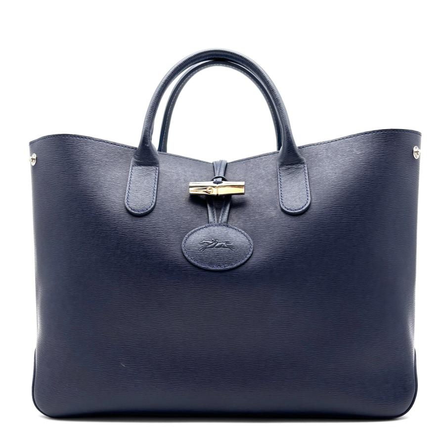 ミント様　Longchamp ロンシャンロゾトートバッグ ネイビー ロンシャン LONGCHAMP ロゾ トートバッグ ハンドバッグ レザー
