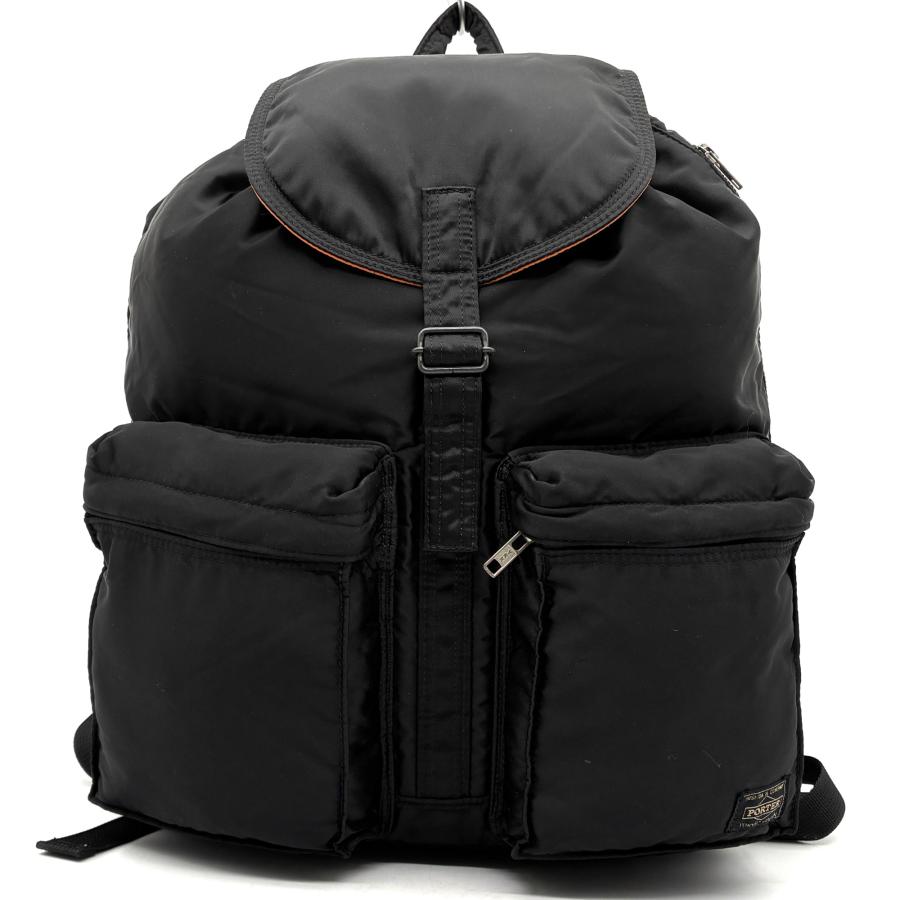 美品　PORTER ポーター タンカー　リュックサック　ブラック　収納袋付 PORTER ポーター TANKER タンカー バックパック リュック デイパック