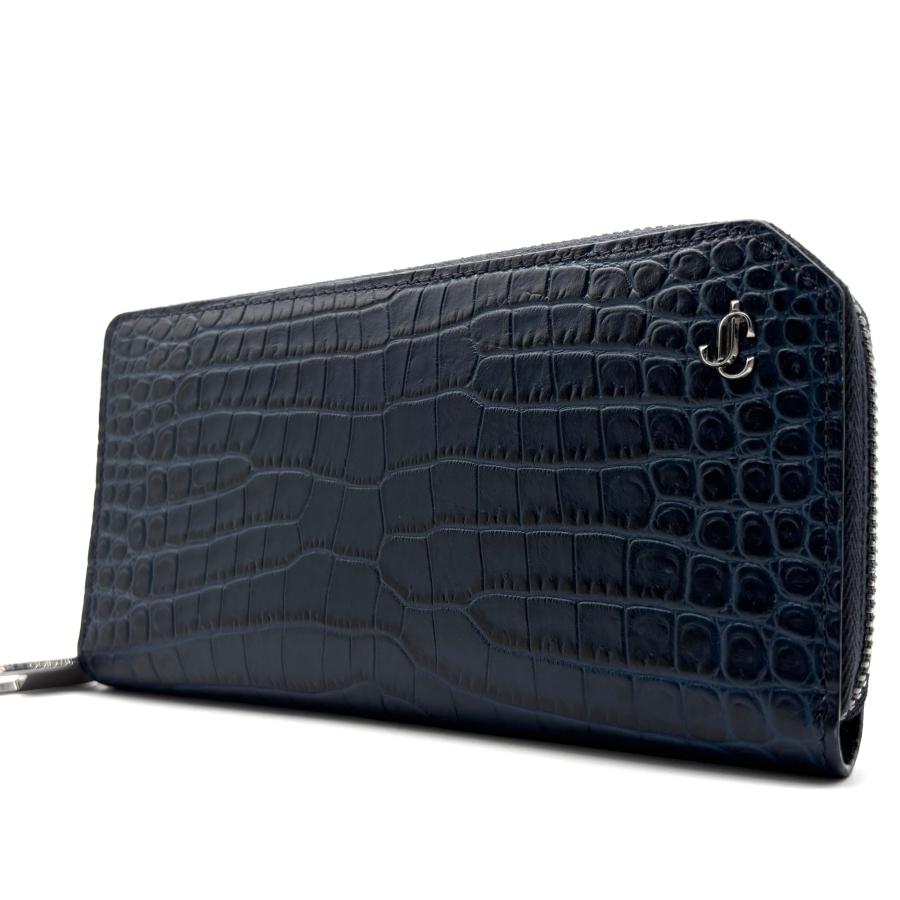 ジミーチュウ Jimmy Choo JCロゴ ラウンドファスナー 長財布 クロコ型