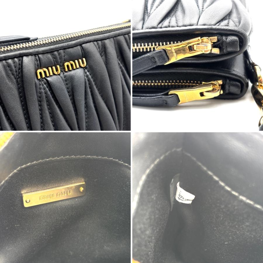 ミュウミュウ miumiu マテラッセ ショルダーバッグ クロスボディ