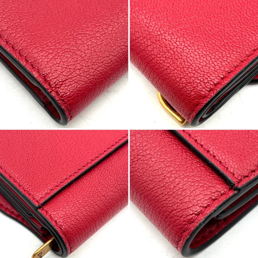 未使用保管品 クリスチャンディオール Dior サドル 三つ折り財布 