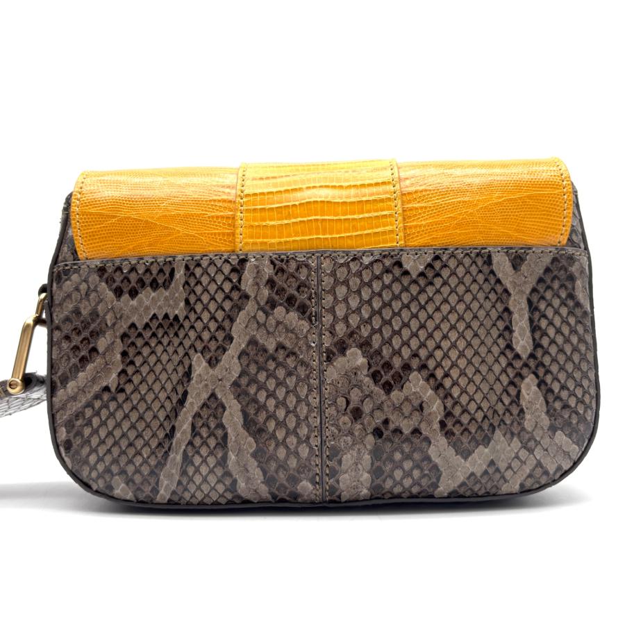 TOD’S トッズ 2WAY ショルダー クラッチ バッグ TODS トッズ フロント金具 クラッチバッグ セカンドバッグ パイソン