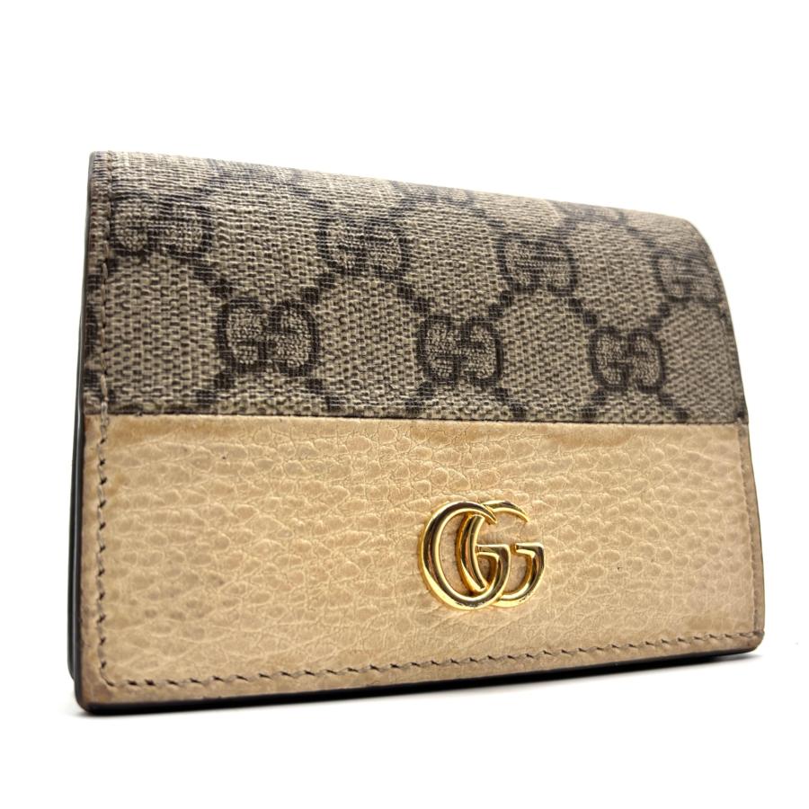 GUCCI グッチ GGマーモント 二つ折り財布 GGスプリーム