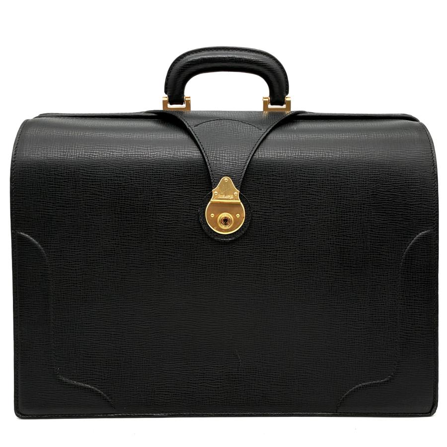 バーバリー メンズ カーフ レザー ダレス ドクター バッグ 黒 A4 ビジネス バーバリー BURBERRY ドクターズバッグ ダレスバッグ ビジネスバッグ
