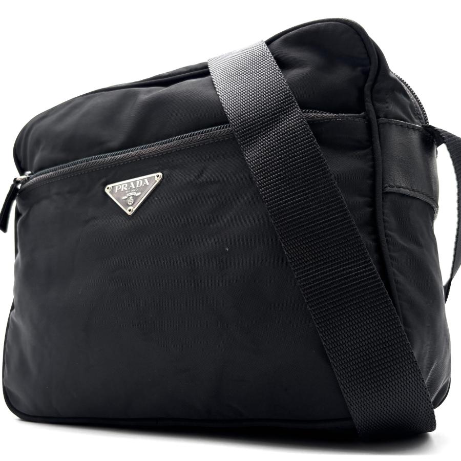 本日21時までこの値段‼️PRADA 黒 メッセンジャーバッグ 調整可能