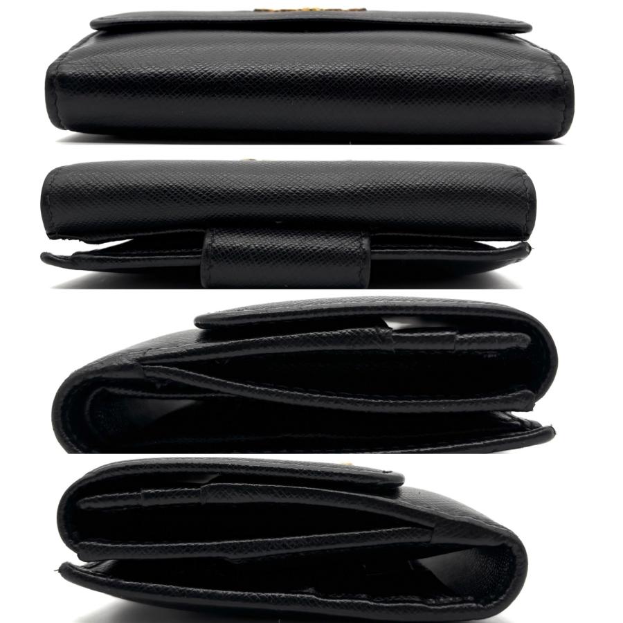 プラダ PRADA サフィアーノ 二つ折り財布 コンパクトウォレット 財布