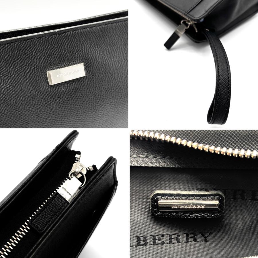 BURBERRY バーバリー クラッチバッグ セカンドバッグ サフィアーノ