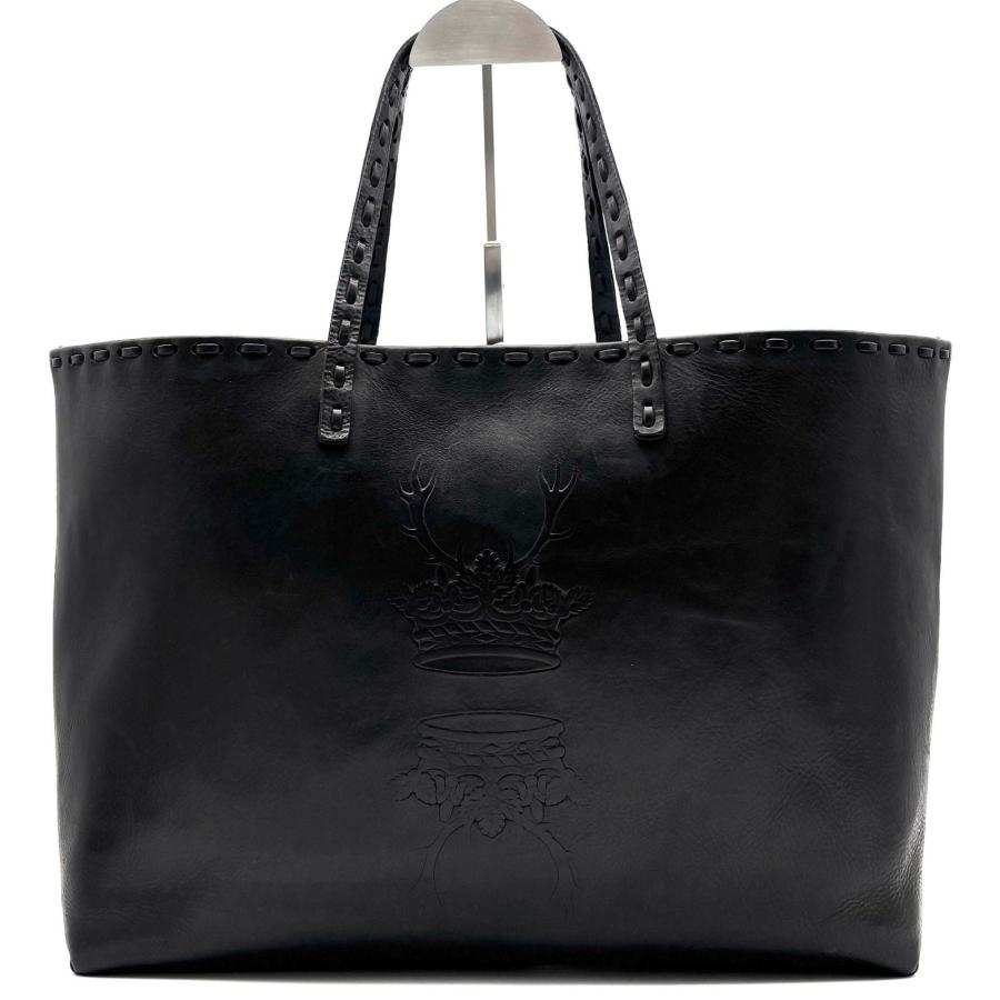 FENDI フェンディ セレリア トートバッグ 鹿の角 王冠 型押し レザー