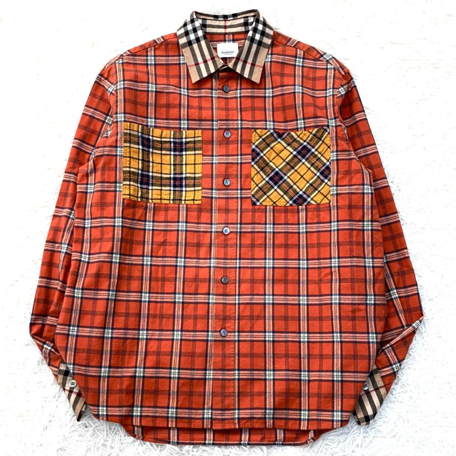 極美品 BURBERRY バーバリー 長袖シャツ ネルシャツ ノバチェック 