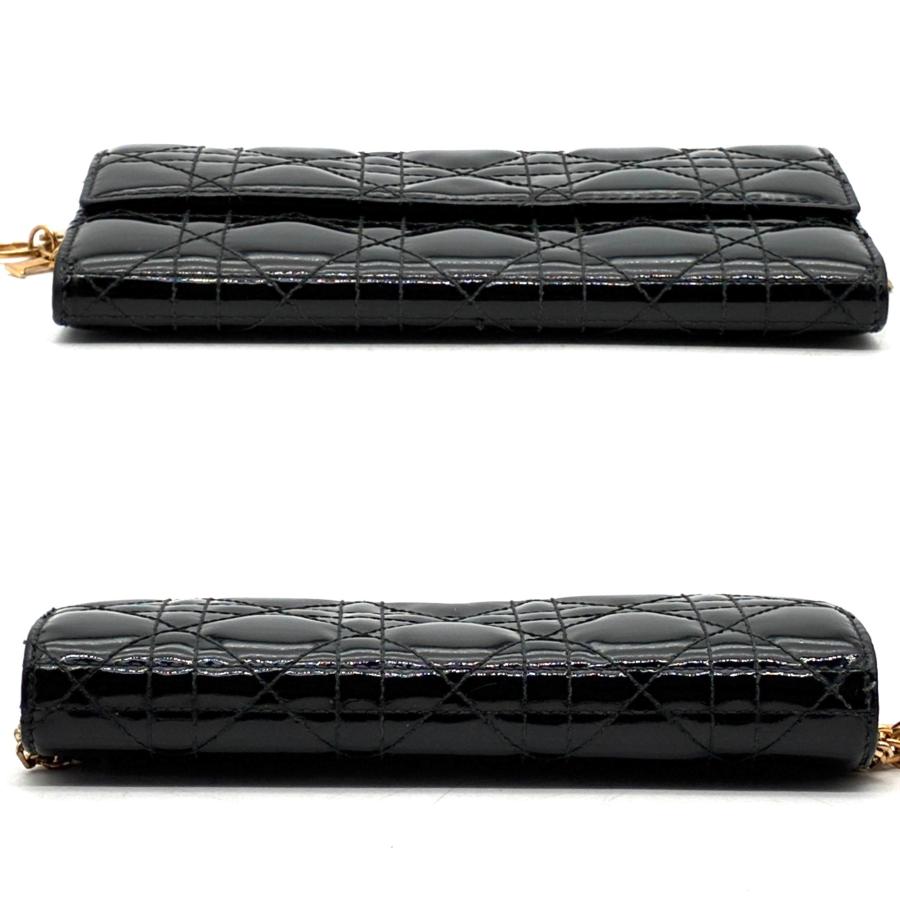 クリスチャンディオール Christian Dior カナージュ 長財布 チェーン