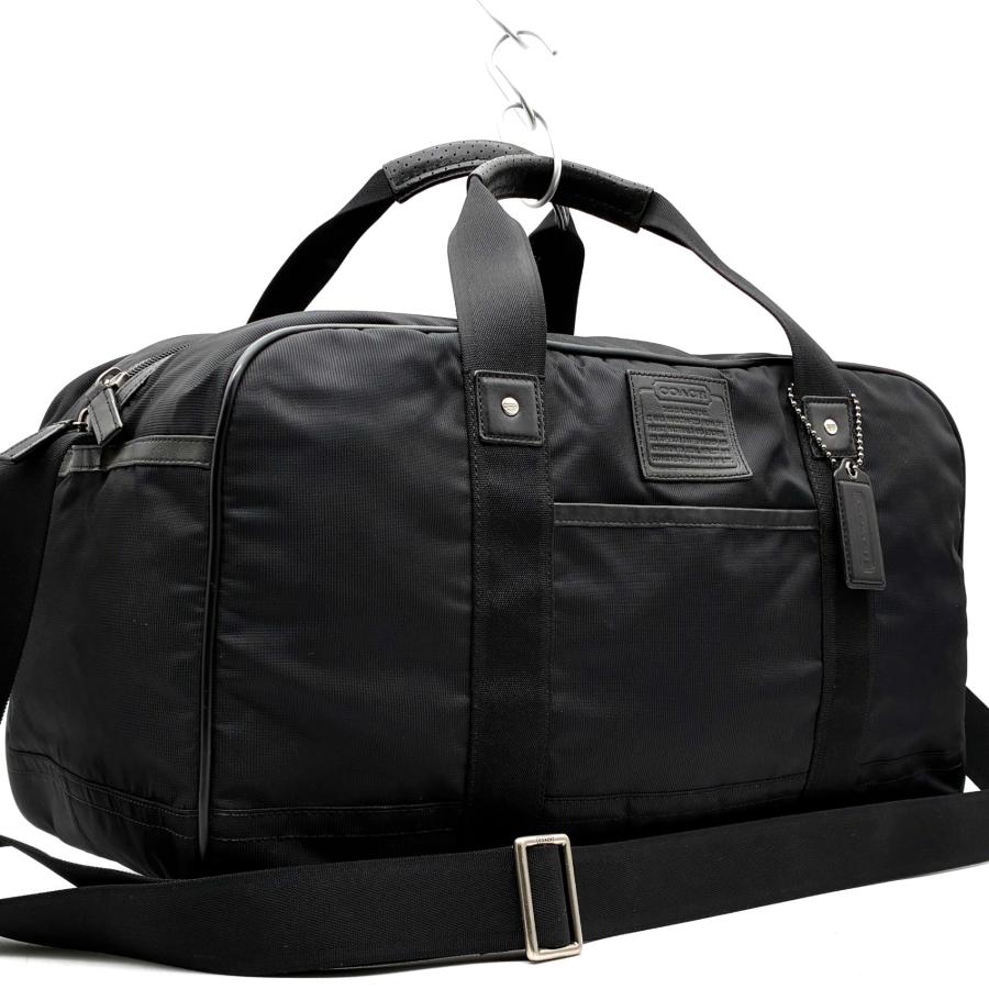 【未使用に近い】コーチ ボストンバッグ 2way ボイジャー ジムバッグ 黒 美品 コーチ COACH ボイジャー ジムバッグ 2way ボストンバッグ