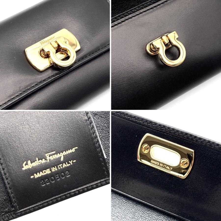 サルヴァトーレフェラガモ Ferragamo ガンチーニ 6連 キーケース