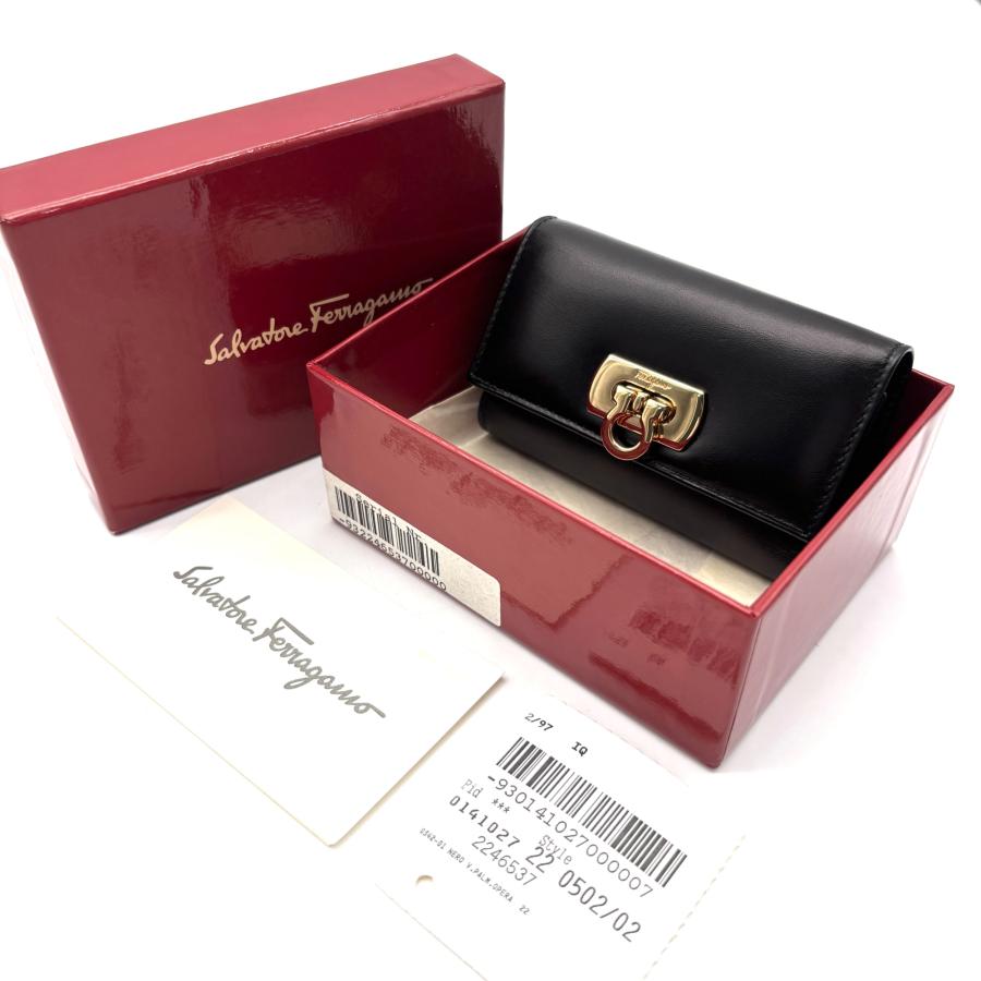 サルヴァトーレフェラガモ Ferragamo ガンチーニ 6連 キーケース