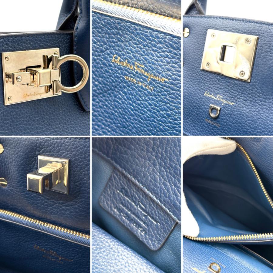 極美品 フェラガモ FERRAGAMO スタジオバッグ ガンチーニ 2way 
