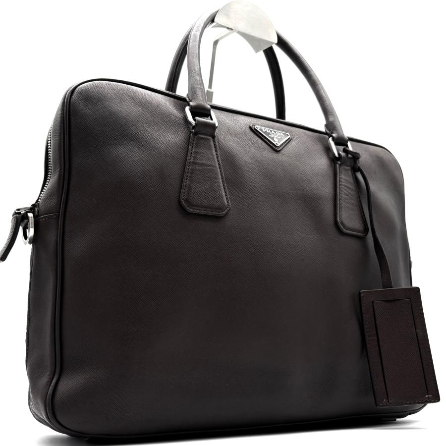 PRADA プラダ ブリーフケース ビジネスバッグ 三角ロゴ 白タグ