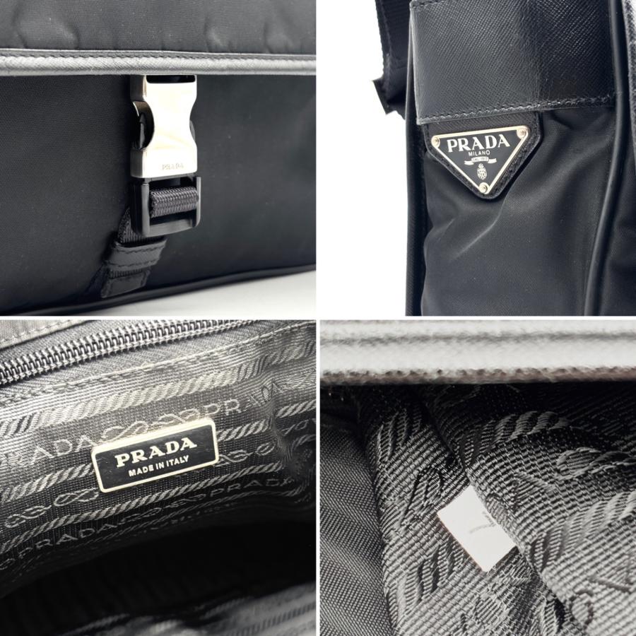 プラダ PRADA ショルダーバッグ メッセンジャー フラップ 三角ロゴ
