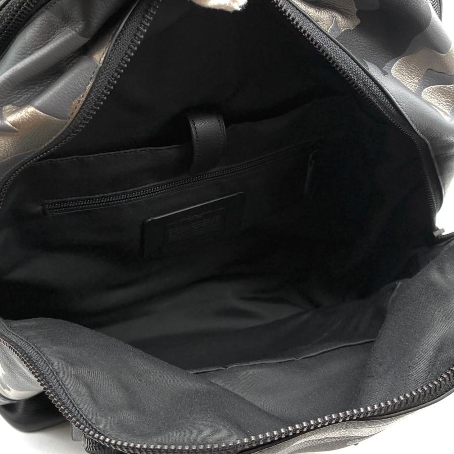 コーチ COACH バックパック リュック ビジネス鞄 カモフラ 迷彩 レザー